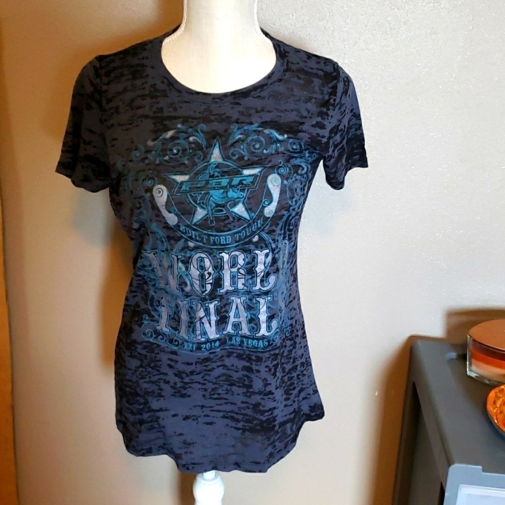 PBR bull riding burnout style baby doll top